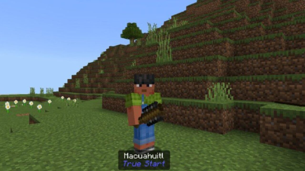 Macuahuitl from True Start Mod for Minecraft PE