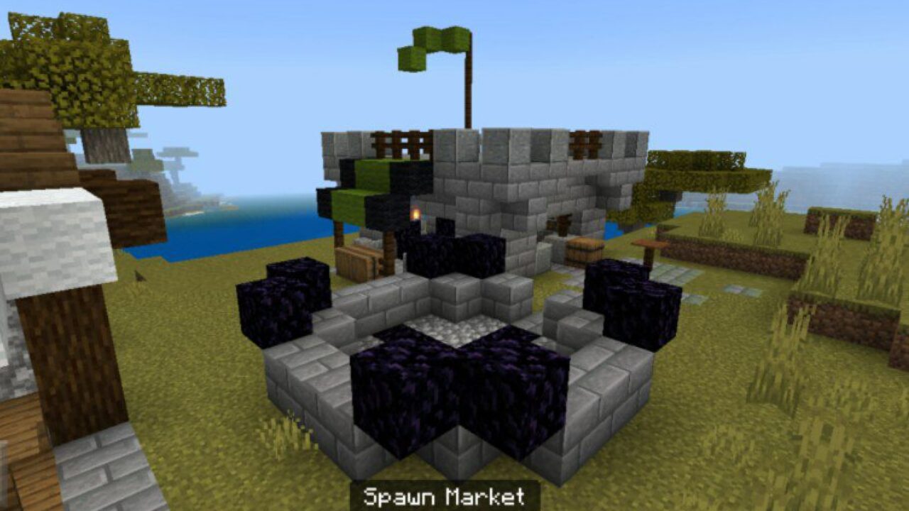 Market from Villagers House Mod for Minecraft PE