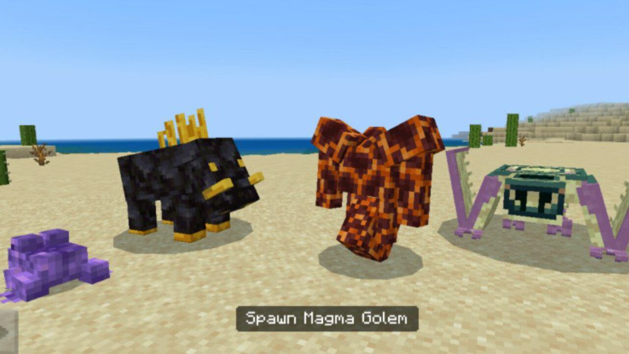 Mineral Golems Mod for Minecraft PE