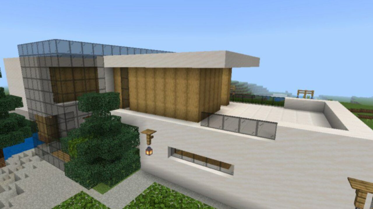 Modern from Spawn Houses Mod for Minecraft PE