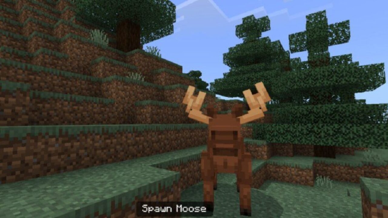 Moose from Forest Mobs Mod for Minecraft PE