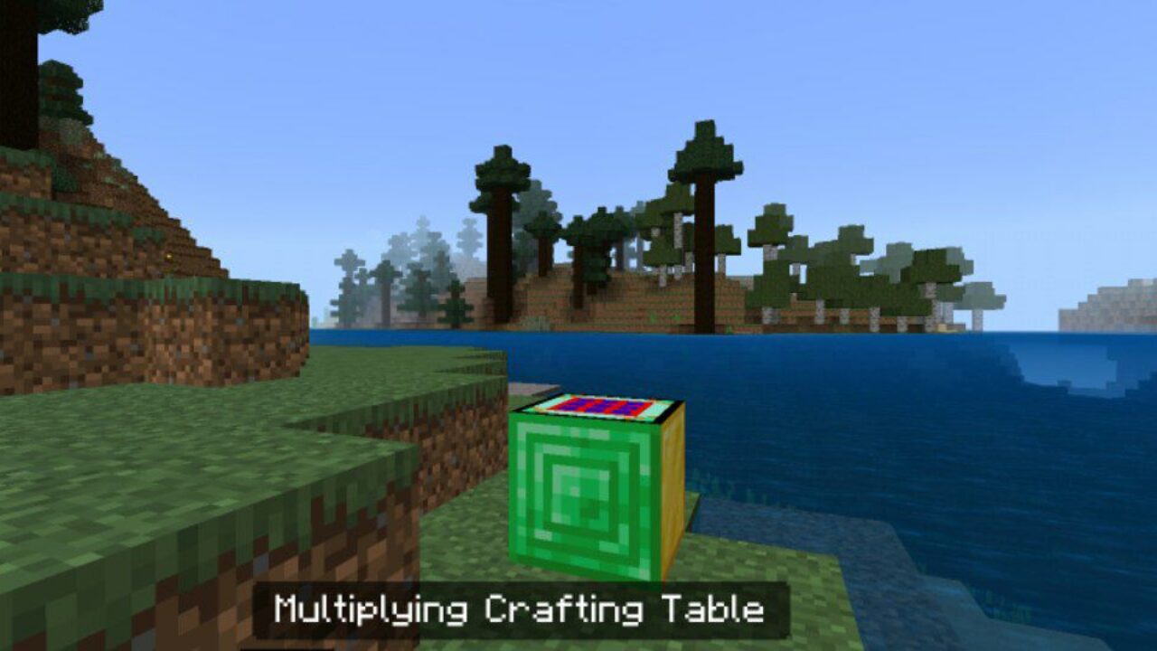 Multiplying Crafting Table from Multiply Items Mod for Minecraft PE