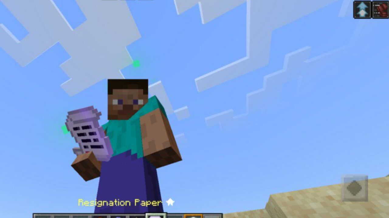 Resignation Paper from Races Mod for Minecraft PE