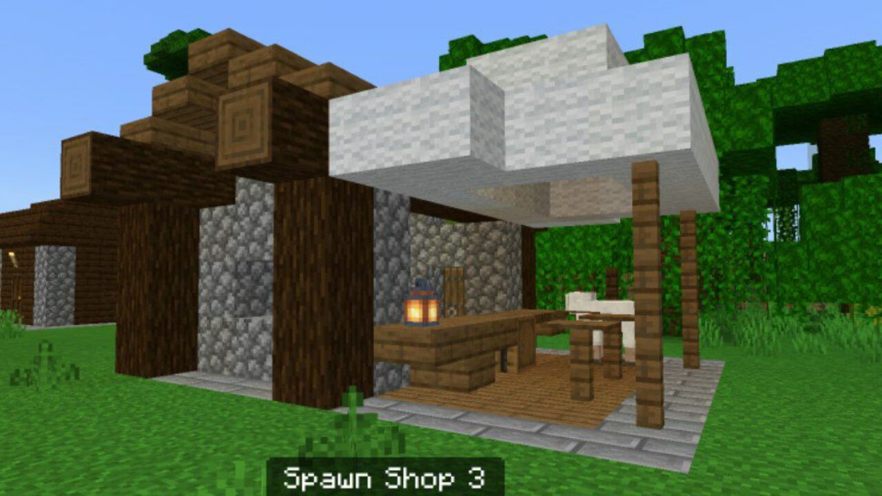 Shop from One Click House Mod for Minecraft PE