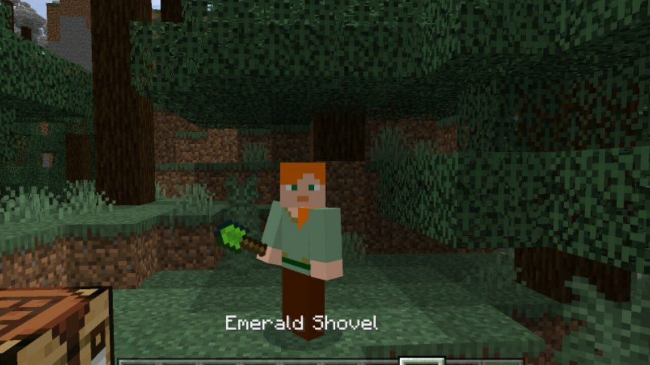 Shovel from Emerald Mod for Minecraft PE