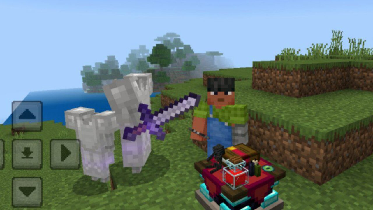 Skeletons from Enchantment Books Mod for Minecraft PE