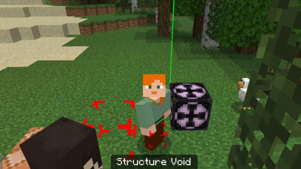 Structure Void from Items Menu Mod for Minecraft PE