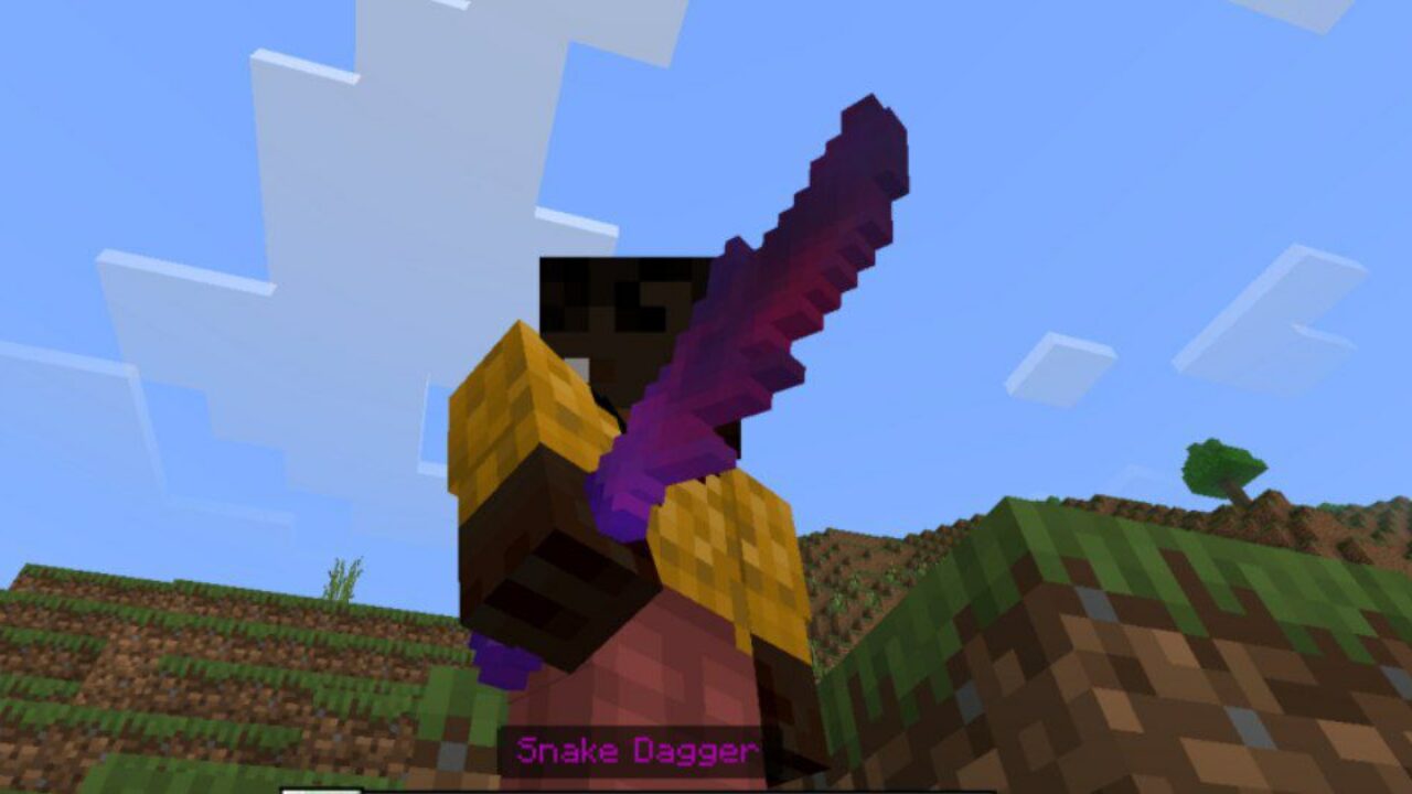 Sung Jin Woo Dagger Mod for Minecraft PE