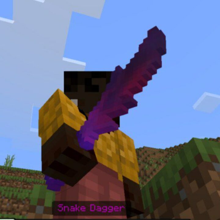 Sung Jin Woo Dagger Mod for Minecraft PE