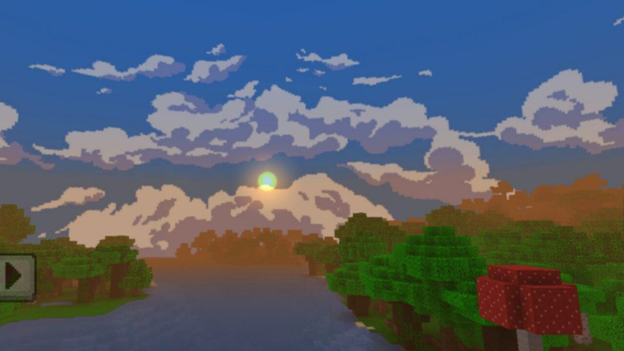 Sunset from Bumbli Graphics Texture Pack for Minecraft PE