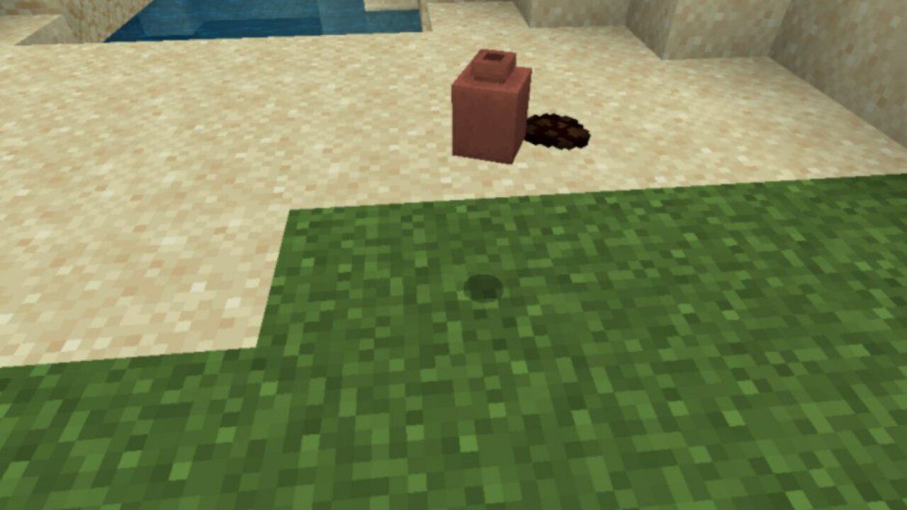 Take Pot from Lie-Down Items Mod for Minecraft PE