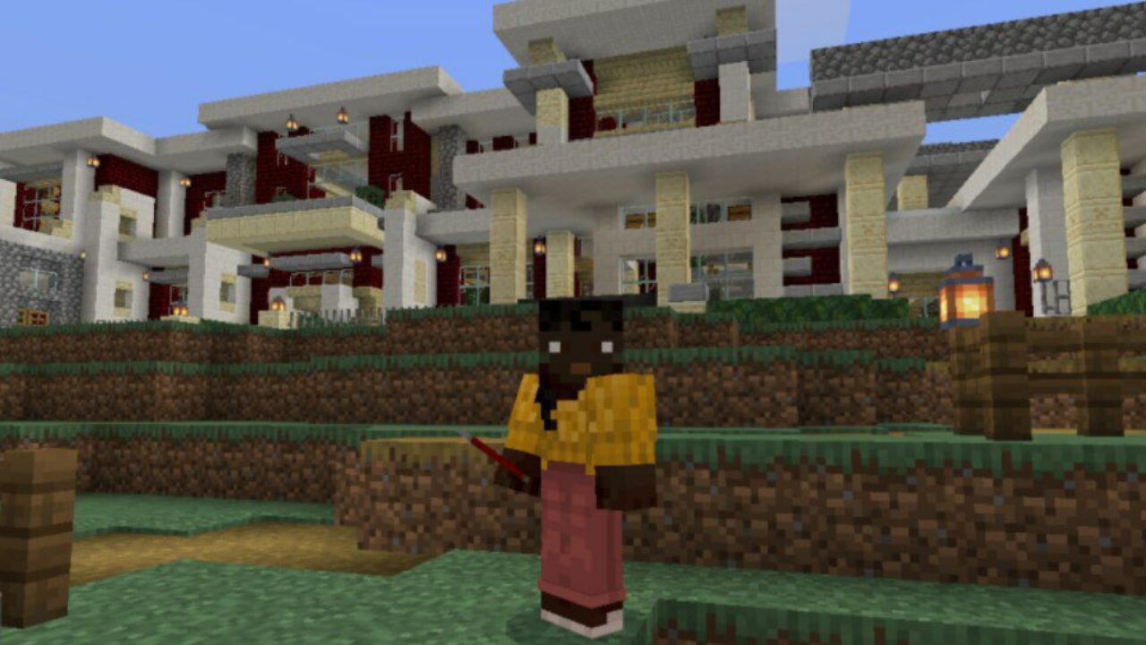 Two Houses Map for Minecraft PE