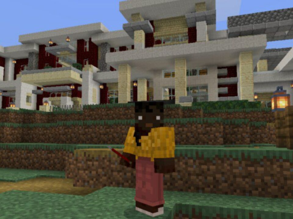 Two Houses Map for Minecraft PE