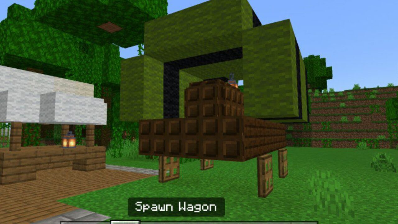 Wagon from One Click House Mod for Minecraft PE