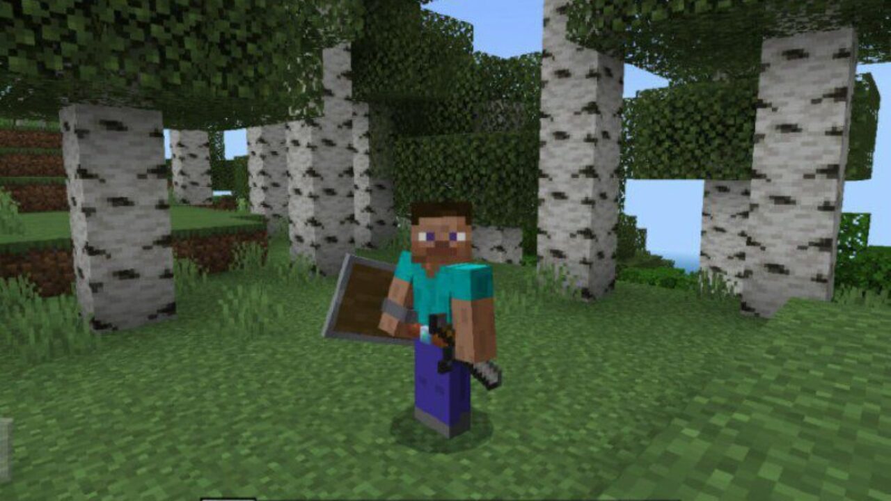 Weapon from Displaying Items Mod for Minecraft PE