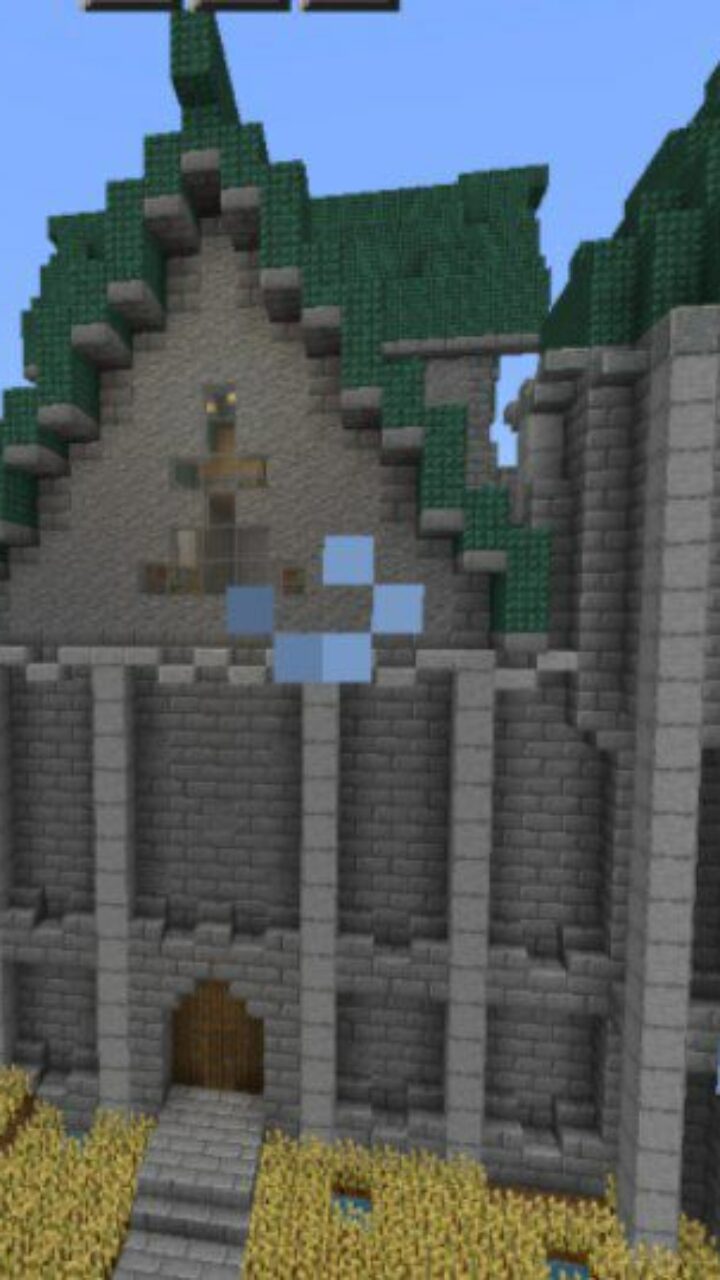 Wheaty Castle from Two Castles Map for Minecraft PE