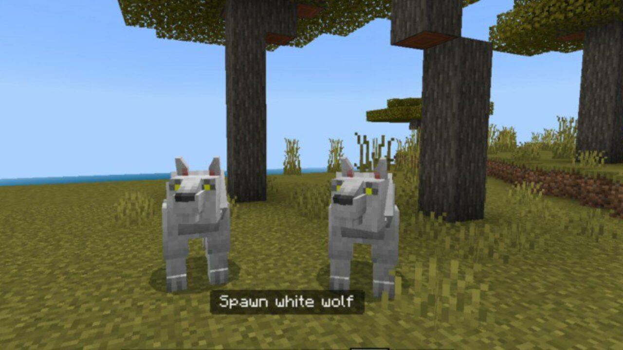 White Wolf from MB Creatures Mod for Minecraft PE