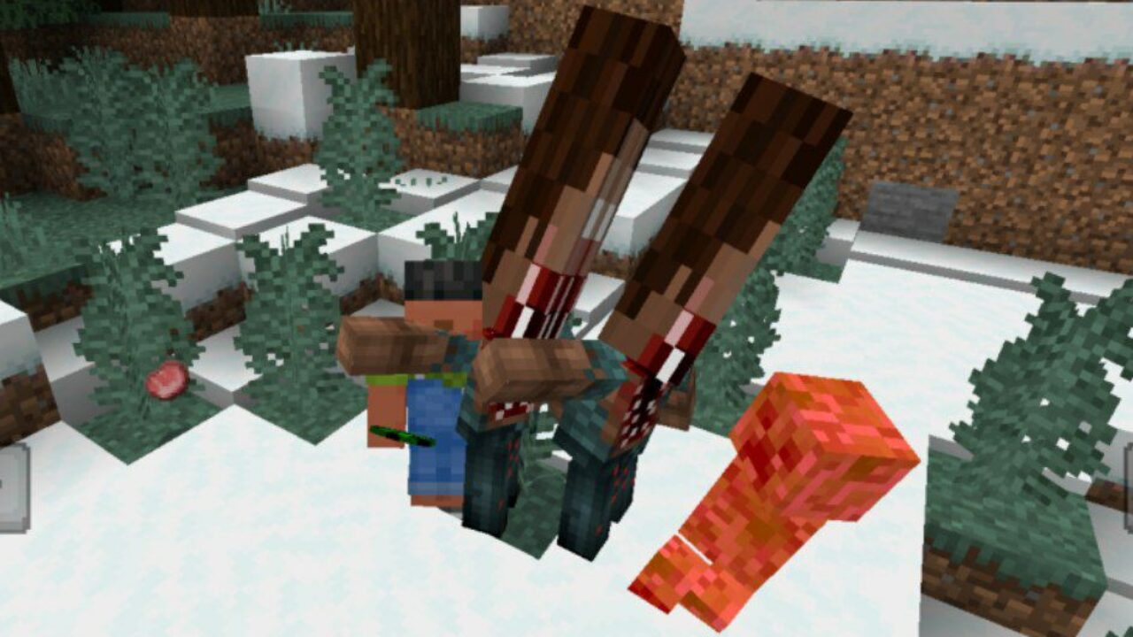 Attack from Blood Steve Mod for Minecraft PE