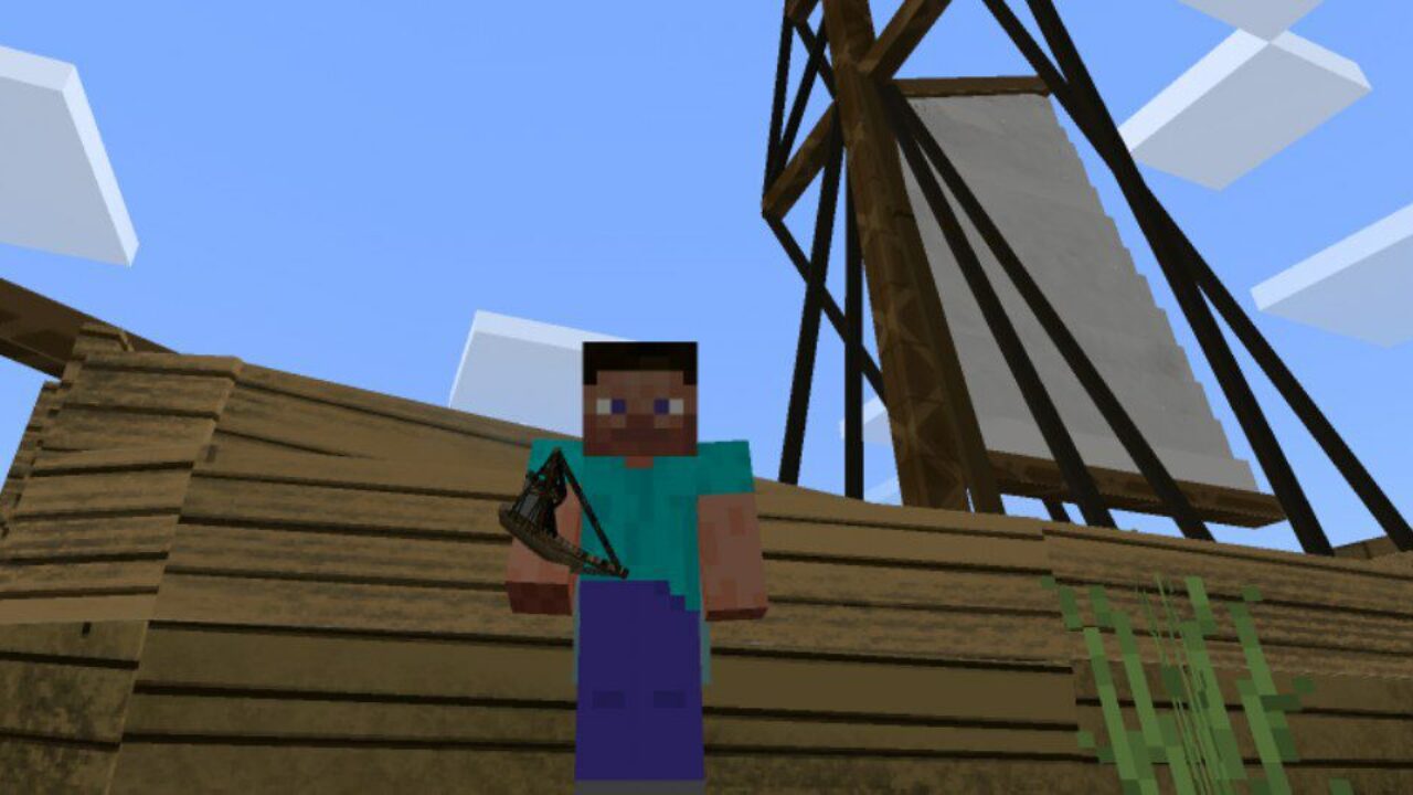 Big Ship from Building Ships Mod for Minecraft PE