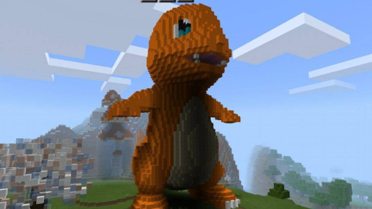 Charmander from New Buildings Mod for Minecraft PE