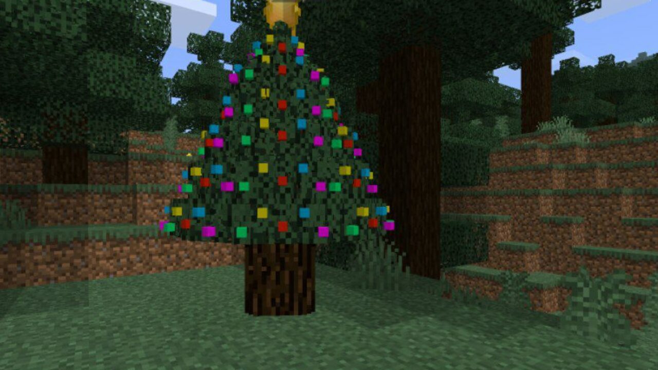 Christmas Tree from Bathhouse Mod for Minecraft PE