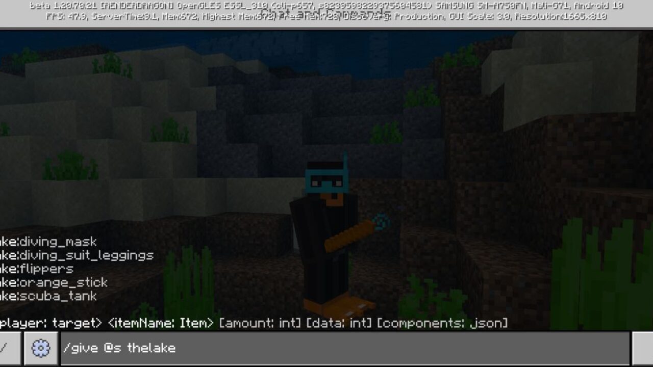 Commands from Flippers Mod for Minecraft PE