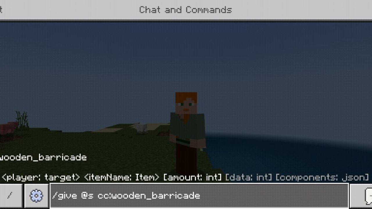 Commands from Barricades Mod for Minecraft PE