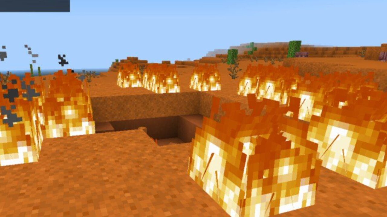 Creeper Fire from Harder Mobs Mod for Minecraft PE