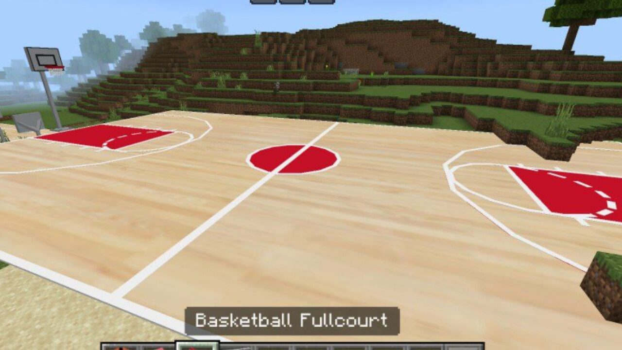 Fullcourt from Basketball Mod for Minecraft PE