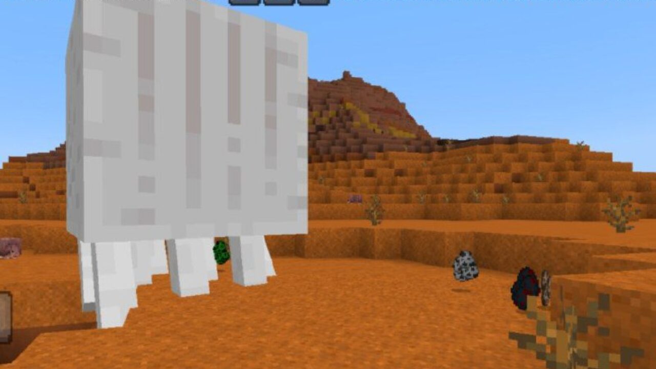 Ghast from Harder Mobs Mod for Minecraft PE