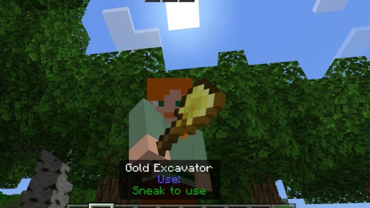 Gold from Shovel Mod for Minecraft PE