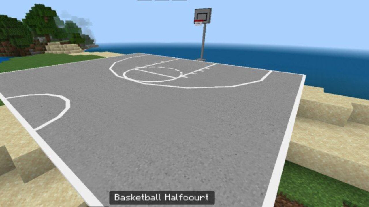 Halfcourt from Basketball Mod for Minecraft PE