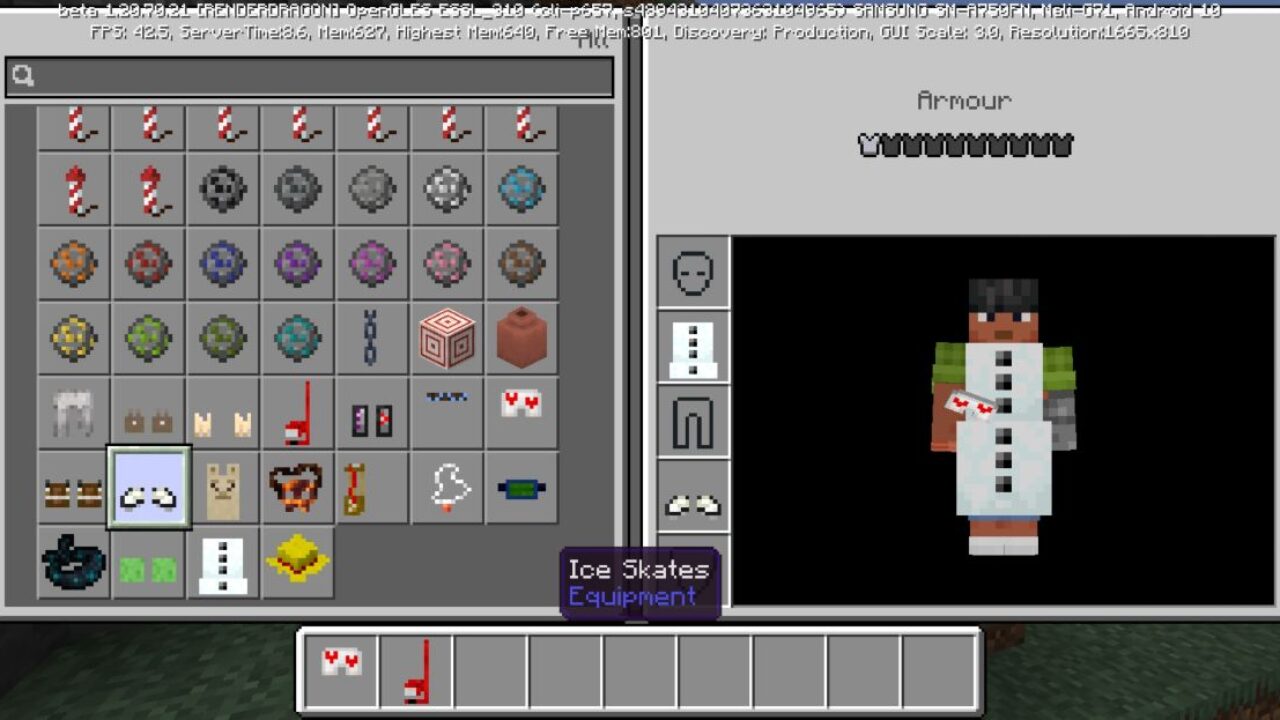 Items from Hockey Mod for Minecraft PE