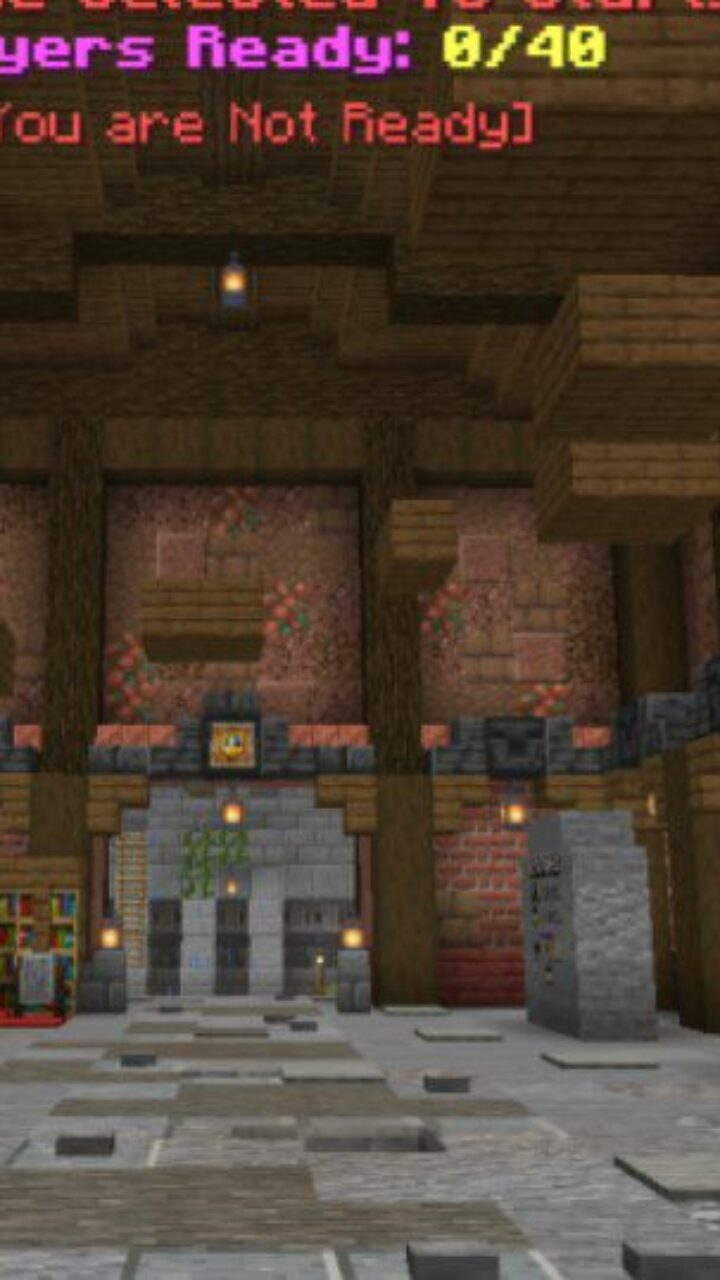 Lobby from Zombie Apocalypse 2 Map for Minecraft PE