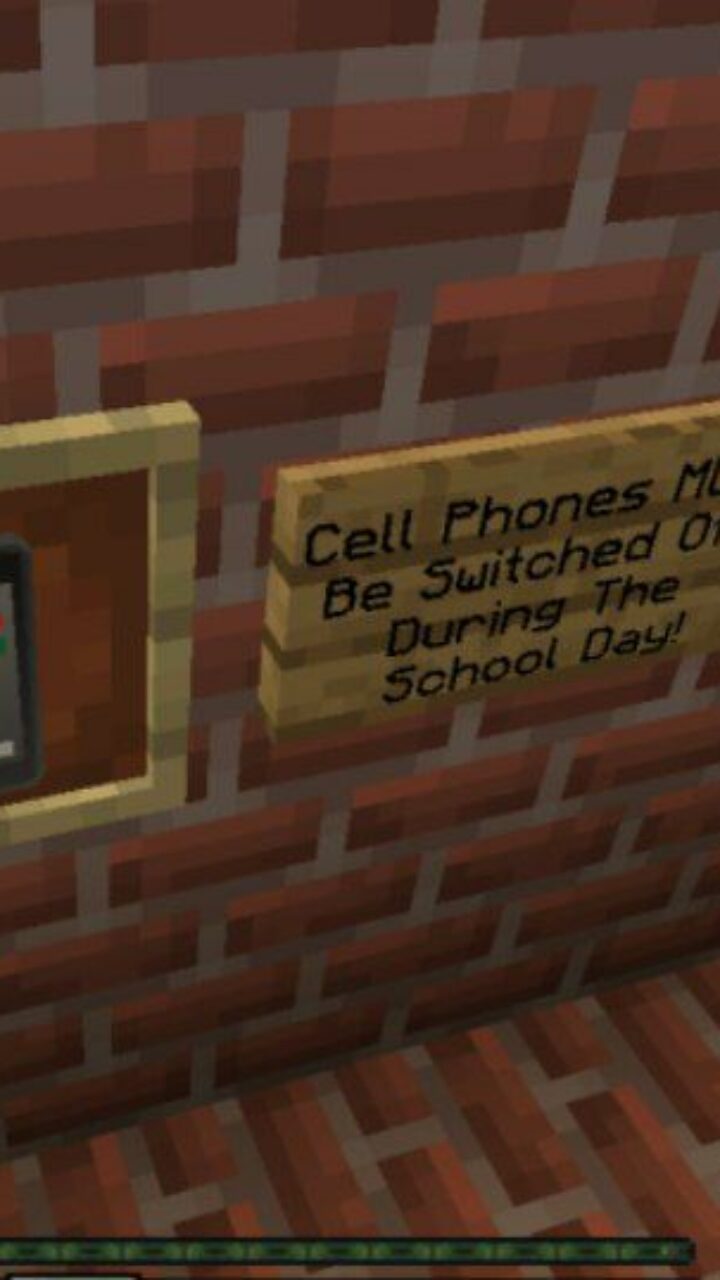 Phone from Escape from School Map for Minecraft PE