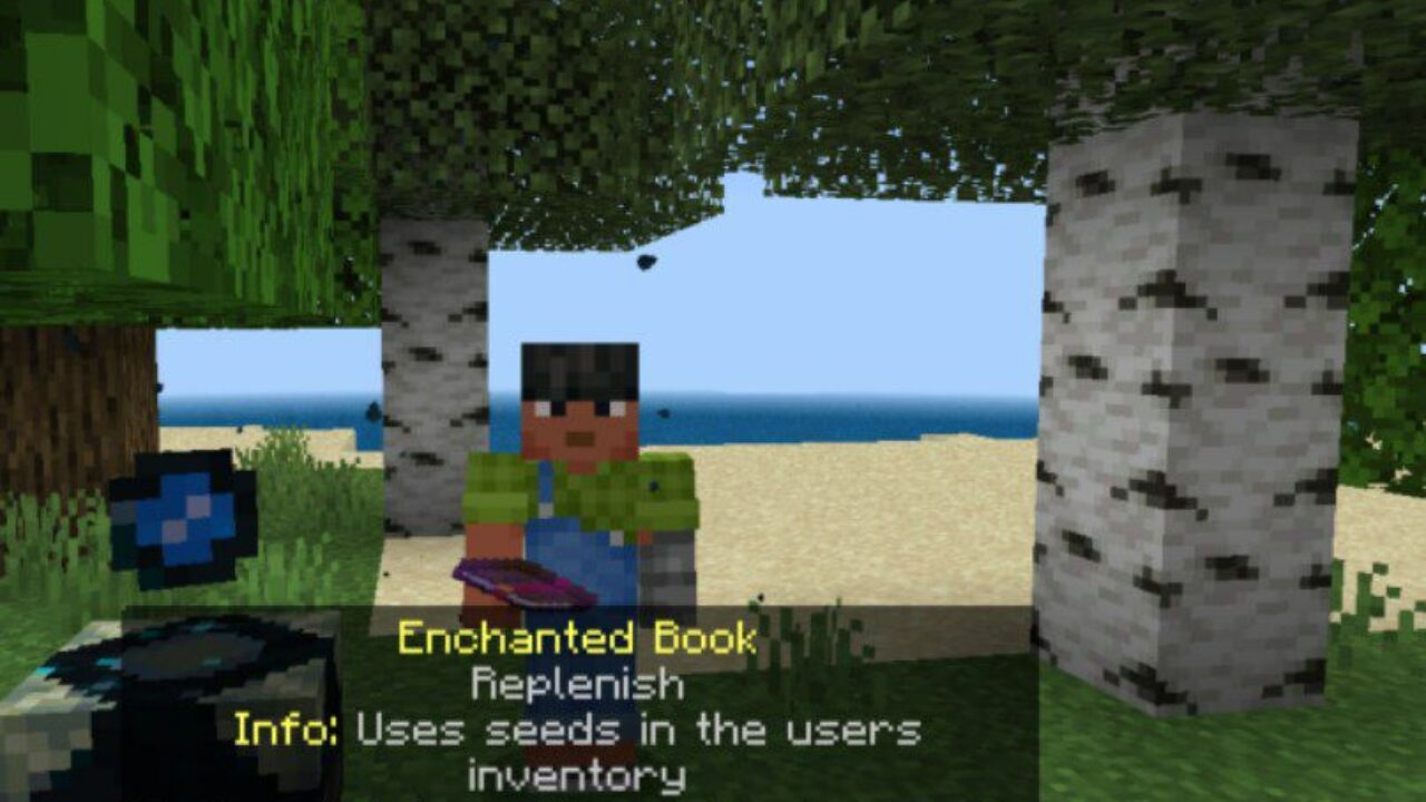 Replenish from Hogs Enchants Mod for Minecraft PE