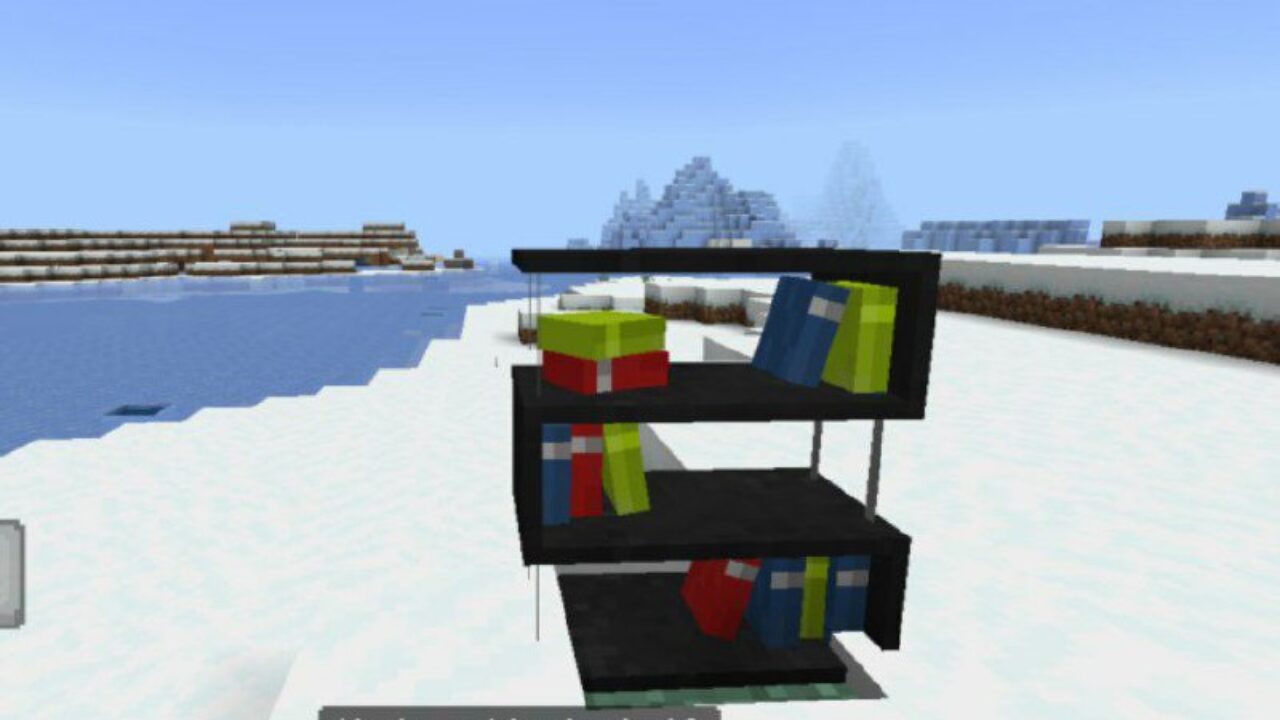 Shelf from Craftopia Furniture Mod for Minecraft PE