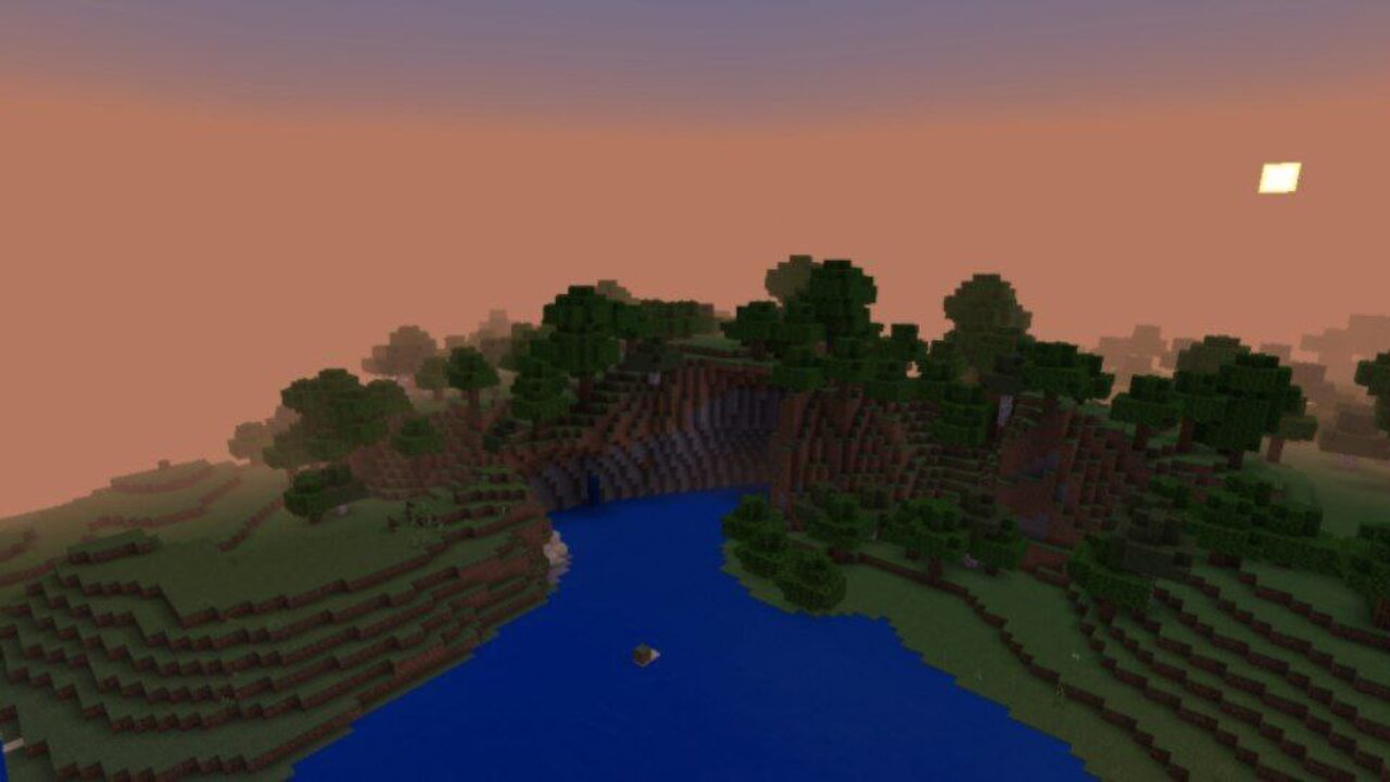 Sunrise from Galaxy Shader for Minecraft PE