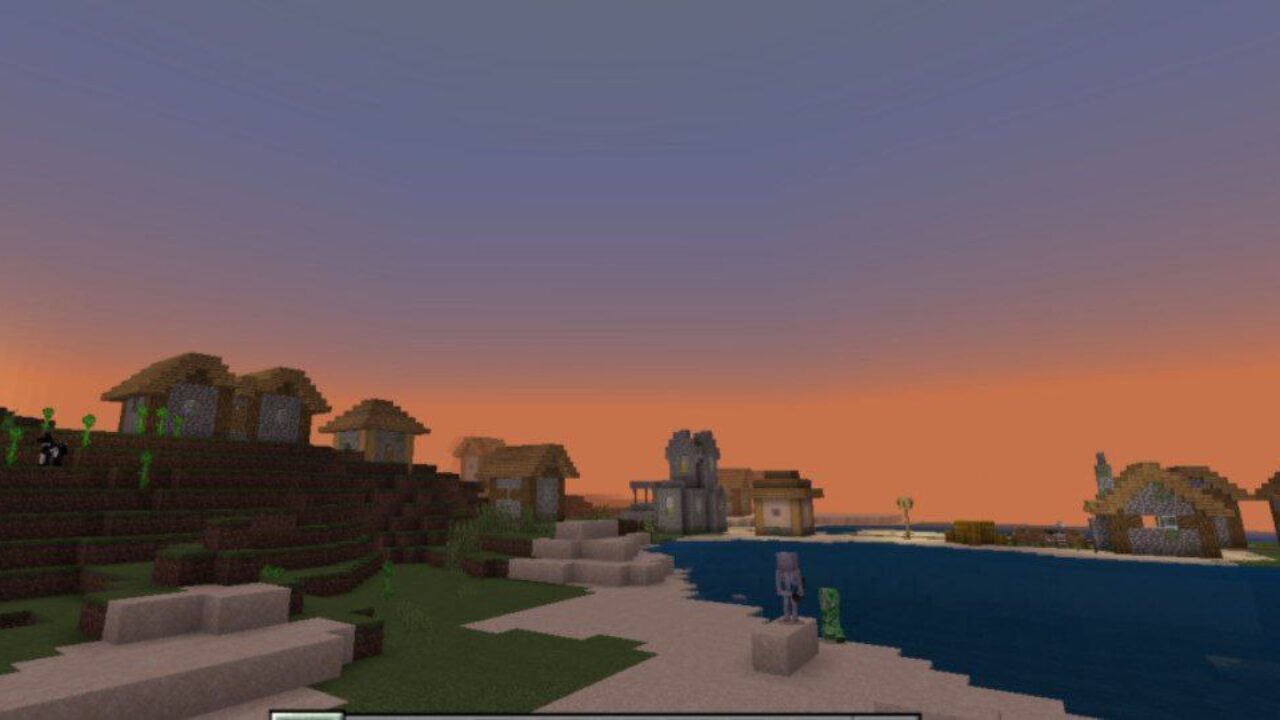 Sunrise from Solutide Shader for Minecraft PE