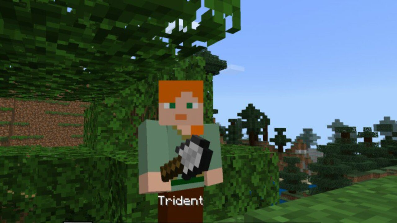 Trident from Shovel Mod for Minecraft PE