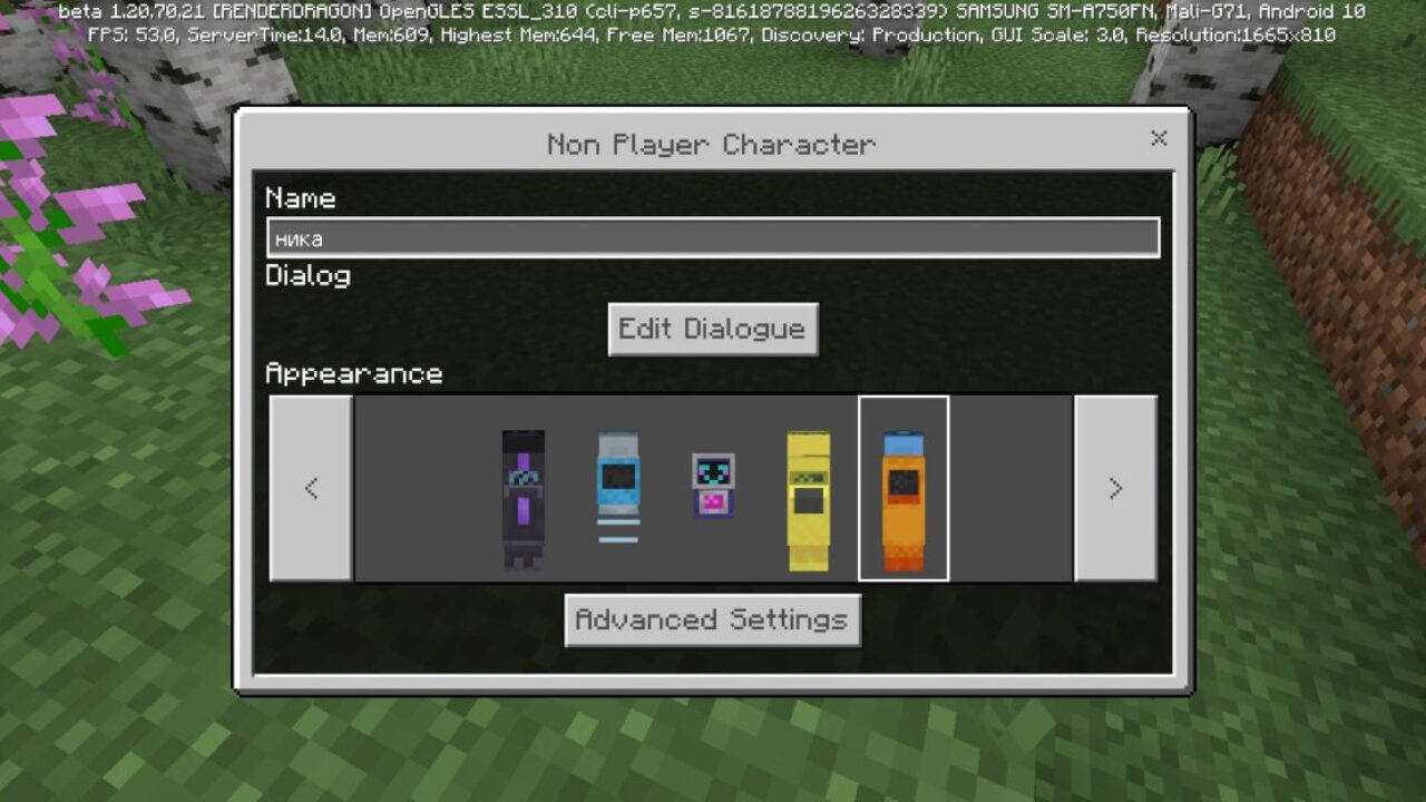 Variants from Earth Magic Mod for Minecraft PE