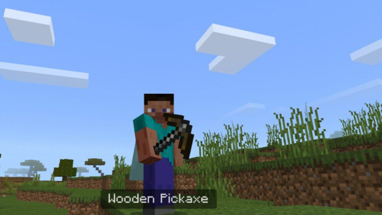 Wooden from Pickaxe Mod for Minecraft PE