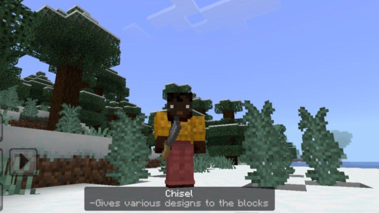 Chisel from Dextens Chiselry Mod for Minecraft PE