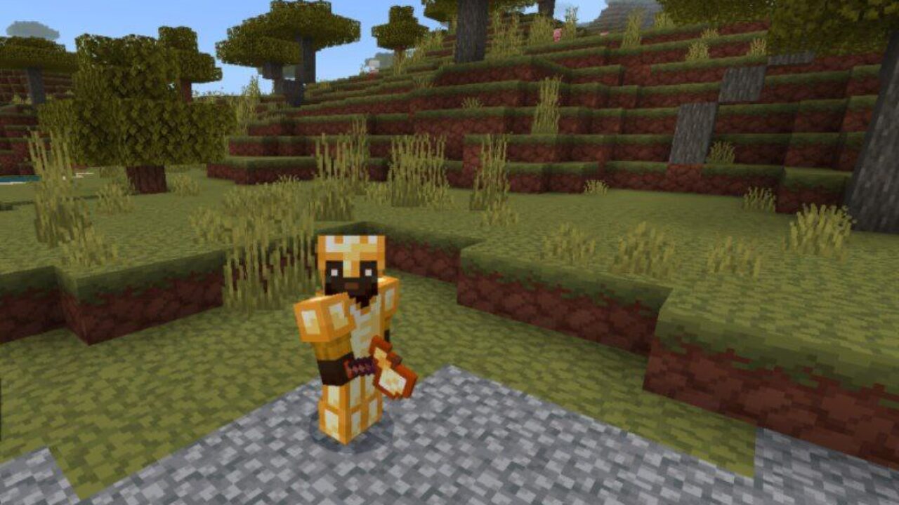 Gold Armor from Devamped Texture Pack for Minecraft PE