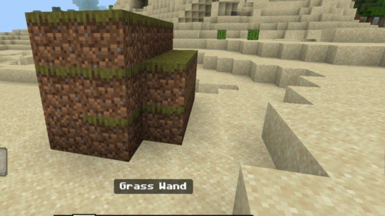 Grass from Path Builder Wand Mod for Minecraft PE