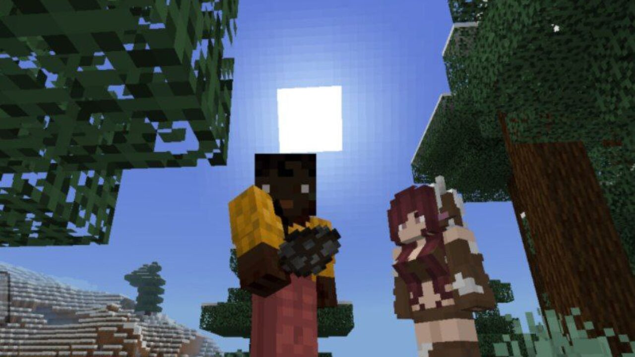 Human Player Mob Mod for Minecraft PE