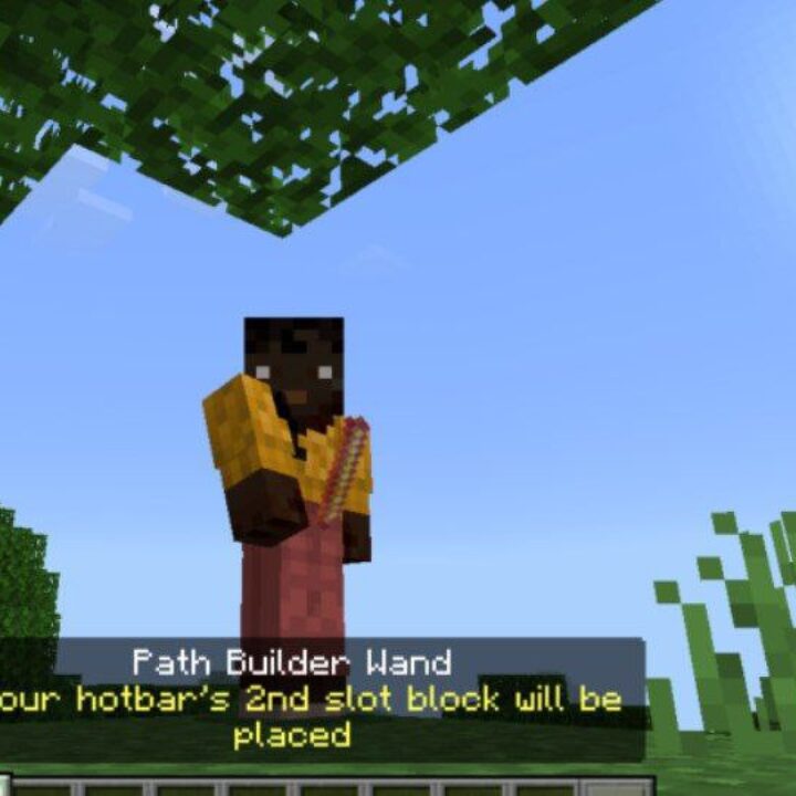 Path Builder Wand Mod for Minecraft PE