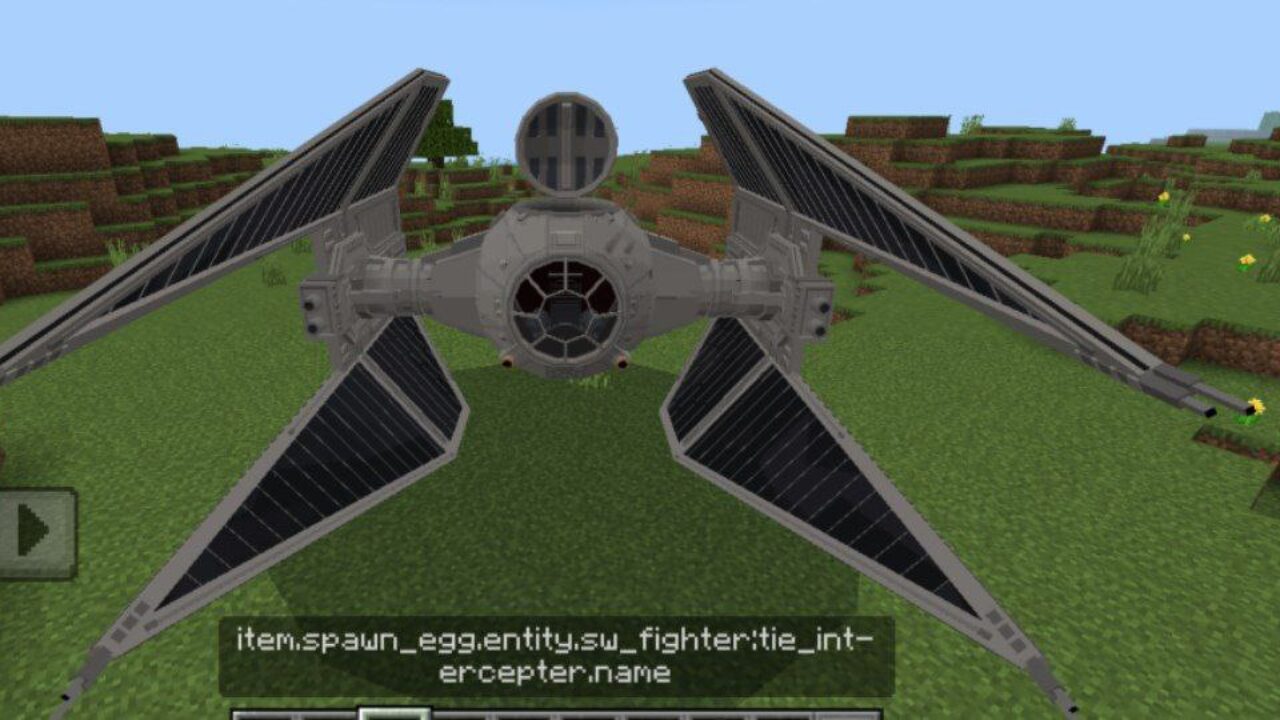 Intercepter from Star Wars Vehicle Mod for Minecraft PE