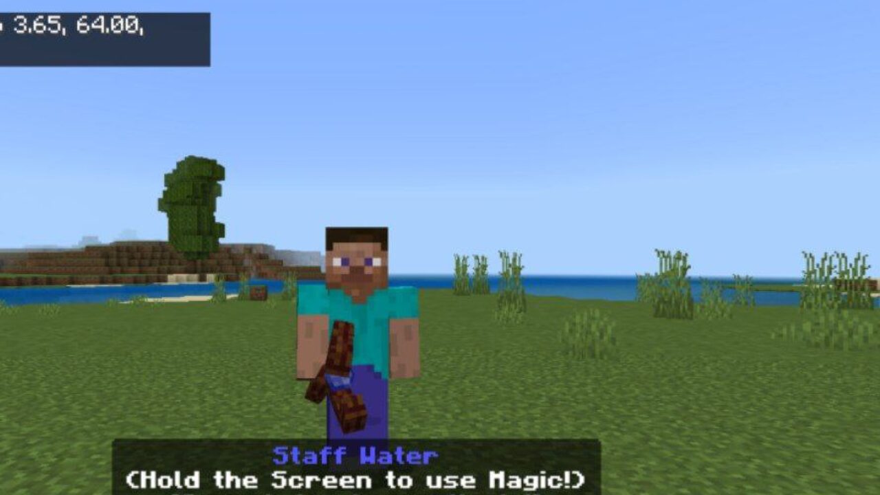 Water from Magic Staffs Mod for Minecraft PE