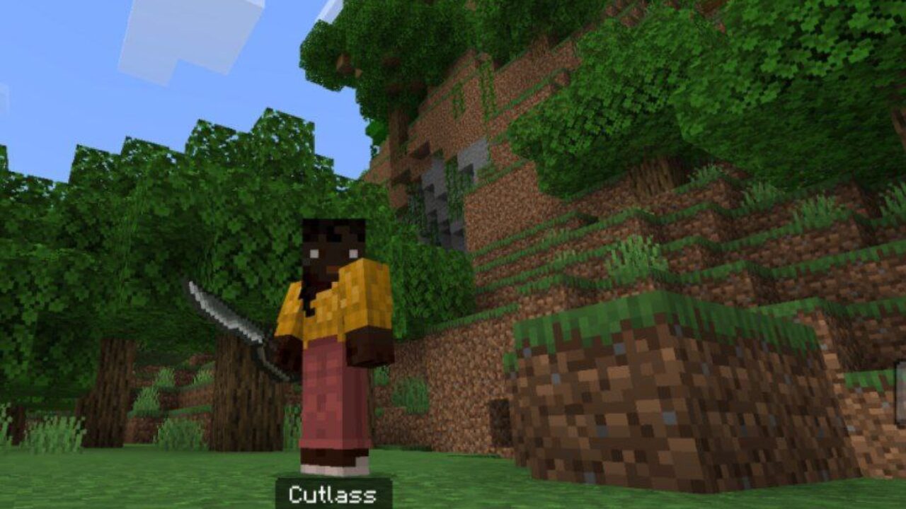 Cutlass from Terra Weapon Mod for Minecraft PE